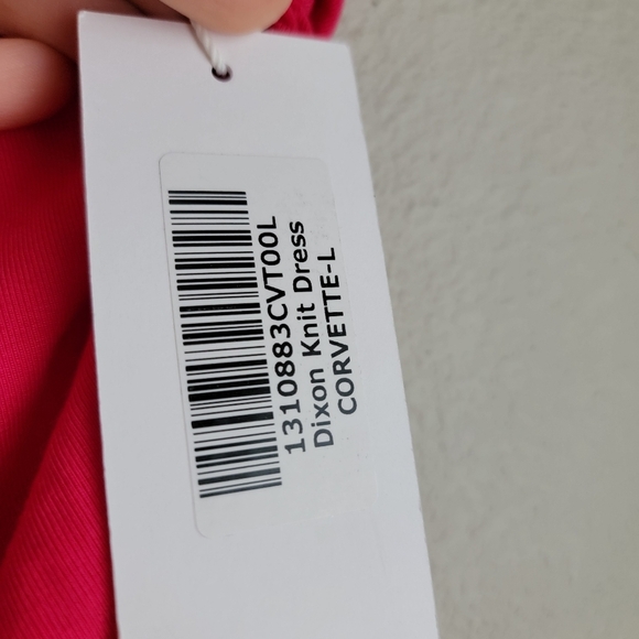 Reformation Dixon Knit Dress in Corvette size L NWT - Picture 5 of 9
